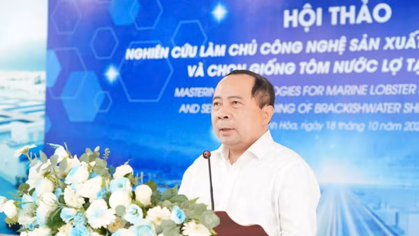 Bộ trưởng Khoa học và Công nghệ Vũ Hải Quân phát biểu tại sự kiện. (Ảnh: BỘ KHOA HỌC VÀ CÔNG NGHỆ)