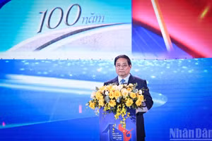 Thủ tướng Chính phủ Phạm Minh Chính phát biểu tại Lễ Trao giải Báo chí Quốc gia lần thứ XIX năm 2024.