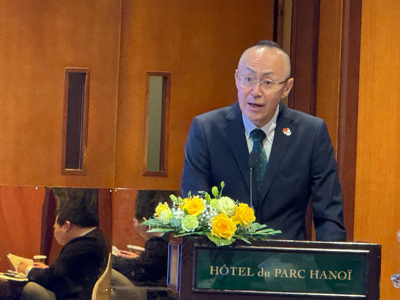 Ông Kobayashi Yosuke, Trưởng đại diện Văn phòng JICA Việt Nam phát biểu tại hội thảo.