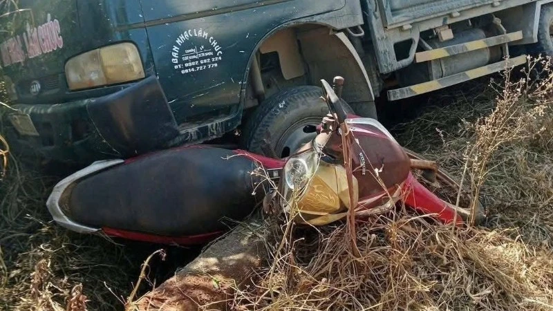 Hiện trường vụ tai nạn.