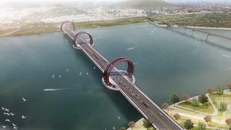  Phối cảnh dự án cầu Trà Khúc 1.