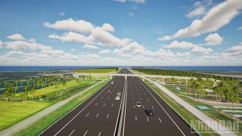 Phối cảnh dự án cao tốc sau khi mở rộng.