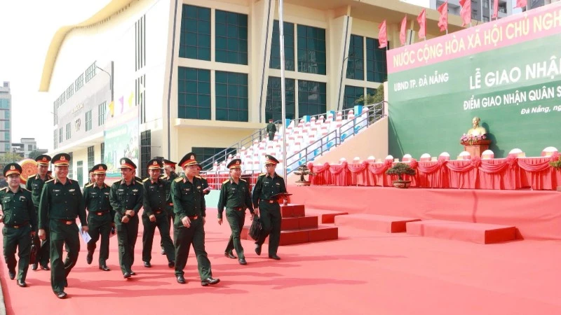 Tại 14 điểm giao nhận quân, công tác chuẩn bị đã sẵn sàng.