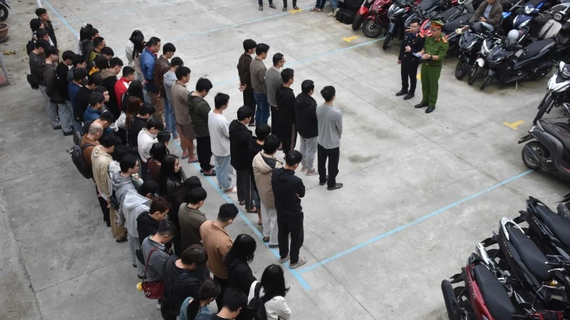 Công an thành phố Đà Nẵng triệu tập 63 đối tượng liên quan. Ảnh: Công an cung cấp