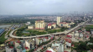 Bắc Từ Liêm là địa bàn có tốc độ đô thị hóa cao của thành phố Hà Nội. (Ảnh: THÀNH ĐẠT)
