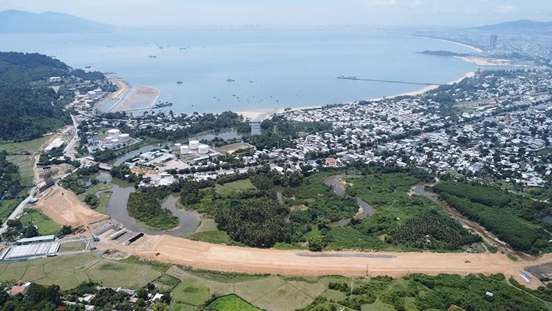 Khu vực triển khai Cảng Liên Chiểu. (Ảnh CTV).