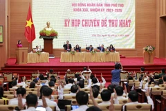 Toàn cảnh kỳ họp Hội đồng nhân dân tỉnh.