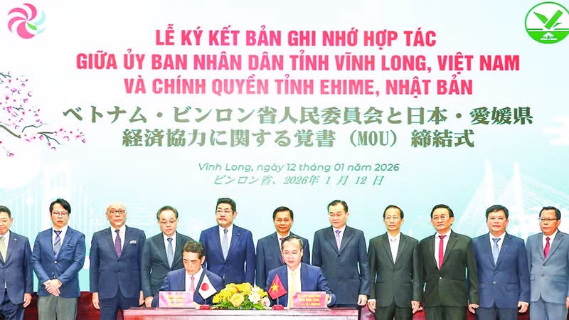 Vĩnh Long ký kết hợp tác với các nhà đầu tư Nhật Bản.
