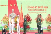 Lễ công bố quyết định thành lập Binh đoàn 20.