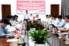 Toàn cảnh buổi làm việc thực hiện nhiệm vụ của ngành xây dựng Khánh Hòa trong năm 2025 và định hướng triển khai nhiệm vụ thời gian tới.