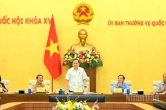 Chủ tịch Quốc hội Trần Thanh Mẫn và các Phó Chủ tịch Quốc hội dự và chủ trì cuộc họp.