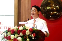 Bí thư Tỉnh ủy Khánh Hòa Nghiêm Xuân Thành phát biểu tại hội nghị.