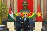 Chủ tịch nước Lương Cường và Chủ tịch Hạ viện Jordan Mazen Turki El Qadi.