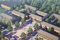 Phối cảnh một góc trong khuôn viên Trường liên cấp Si Pa Phìn. 