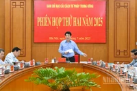 Chủ tịch nước Lương Cường phát biểu tại phiên họp.