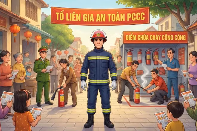 Công an thành phố Hà Nội sử dụng công nghệ AI khuyến cáo người dân phòng cháy, chữa cháy.