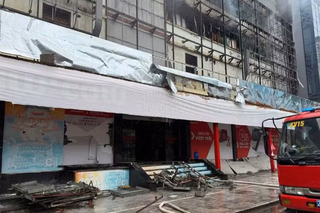 Hiện trường vụ cháy.