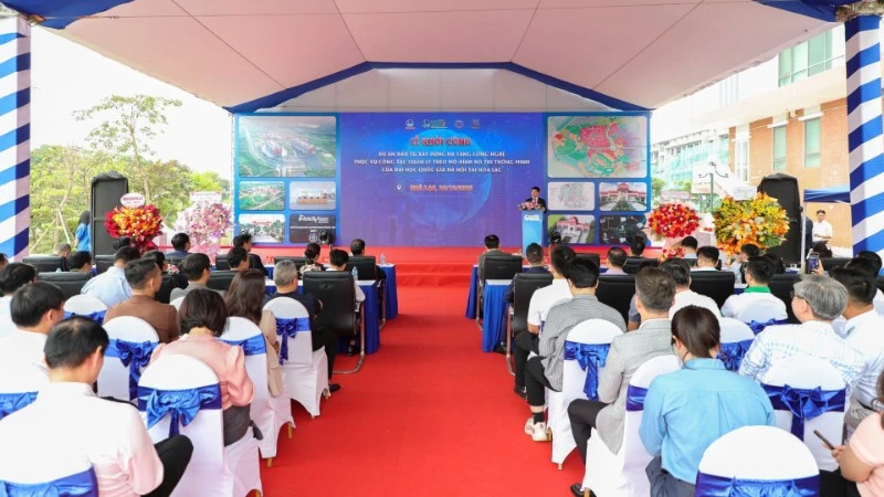 Khởi công Dự án hạ tầng công nghệ đô thị thông minh tại Hòa Lạc - Bước tiến trong xây dựng “Thành phố đại học thông minh"