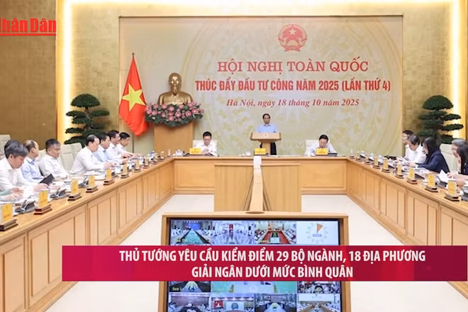 [Video] Thủ tướng yêu cầu kiểm điểm 29 bộ ngành, 18 địa phương giải ngân dưới mức bình quân