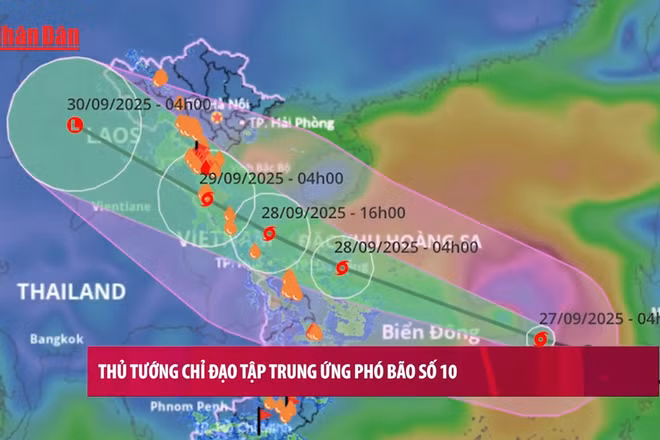 [Video] Thủ tướng chỉ đạo tập trung ứng phó bão số 10