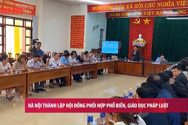 [Video] Hà Nội thành lập Hội đồng Phối hợp phổ biến, giáo dục pháp luật
