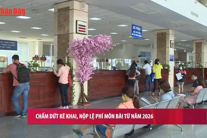 [Video] Chấm dứt kê khai, nộp lệ phí môn bài từ năm 2026