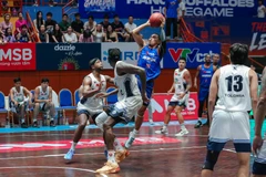 Trâu Thủ đô vượt qua V Islanders với tỷ số 113-96. (Ảnh: VBA)