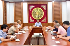 Toàn cảnh buổi làm việc. (Ảnh: V.DUY)