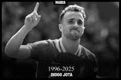 Tờ Marca đăng ảnh xác nhận thông tin Diogo Jota qua đời. 