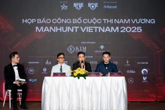 Họp báo công bố cuộc thi nam vương Manhunt Vietnam 2025. (Ảnh: HUY TRẦN)