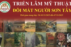 Triển lãm "Đôi mắt người Sơn Tây" phản ánh chiều sâu sáng tạo và sự phong phú trong cảm hứng nghệ thuật của các họa sĩ Sơn Tây. (Ảnh: BTC)