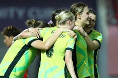 Đội tuyển U23 nữ Australia ăn mừng chức vô địch. (Ảnh: Football Australia)