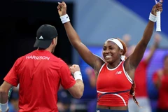 Tay vợt nữ Coco Gauff thi đấu bùng nổ. (Ảnh: United Cup)