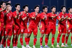 U23 Việt Nam thi đấu quả cảm và kiên cường để giành chiến thắng trước U23 Hàn Quốc. (Ảnh: AFC)
