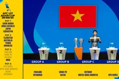 Lá phiếu bốc thăm của U17 Việt Nam. (Ảnh: AFC)