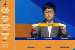 Lá phiếu bốc thăm của đội tuyển U17 nữ Việt Nam. (Ảnh: AFC)
