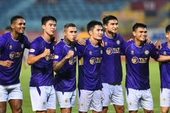 Hà Nội FC có chiến thắng đầu tiên tại mùa giải V-League 2025/26. (Ảnh: Hà Nội FC)