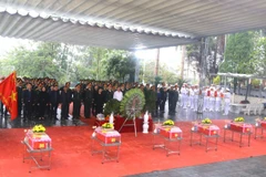 Xã Vị Xuyên tổ chức Lễ truy điệu và an táng hài cốt liệt sĩ.