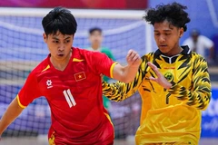 U19 futsal Việt Nam khởi đầu đầy thuận lợi. (Ảnh: VFF)
