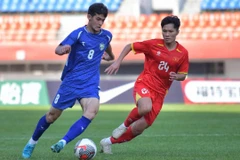 U22 Việt Nam chấp nhận thua 0-1 trước U22 Uzbekistan. (Ảnh: VFF)