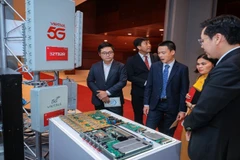 Trình diễn sản phẩm công nghệ chiến lược tại sự kiện do Bộ Khoa học và Công nghệ tổ chức.