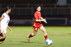 U19 nữ Việt Nam giành chiến thắng thuyết phục trước U19 nữ Indonesia. (Ảnh: VFF)