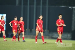 Đội tuyển nữ khép lại hành trình SEA Games 33 với Huy chương Bạc. (Ảnh: HOÀNG MINH)