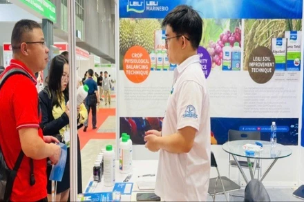 Khách tham quan triển lãm. 