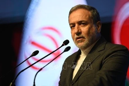 Ngoại trưởng Iran Seyed Abbas Araghchi phát biểu tại một hội nghị ở thành phố Rasht, miền bắc Iran. (Ảnh tư liệu: THX/TTXVN)