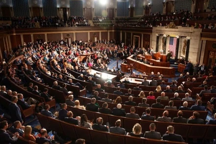 Toàn cảnh một phiên họp của Hạ viện Mỹ ở Washington DC. (Ảnh: THX/TTXVN)