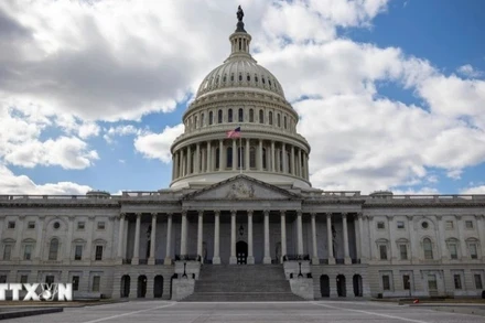 Tòa nhà Quốc hội Mỹ ở Washington, D.C. (Ảnh: THX/TTXVN)