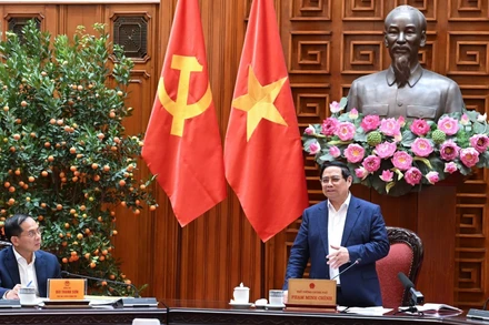 [Ảnh] Thủ tướng Phạm Minh Chính chủ trì cuộc họp của Tổ công tác bảo đảm an ninh năng lượng