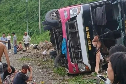 Hiện trường vụ tai nạn.