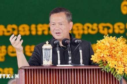 Thủ tướng Campuchia Hun Manet. (Ảnh: THX/TTXVN)